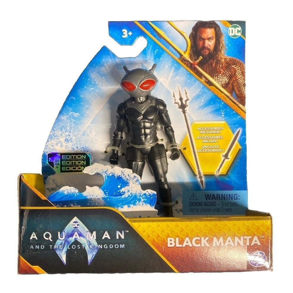Spin Master DC Aquaman & The Lost Kingdom - BLACK MANTA - 4" Action Figure NEW